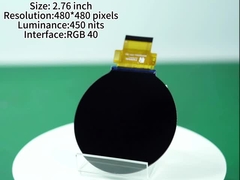 480*480 고해상도 TFT 디스플레이 사용자 지정 2.76 인치 RGB TFT 디스플레이